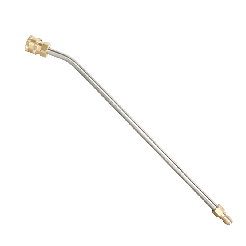 Sooprinse Washer Extension Gutter Cleaner Attachment Accessory,High Pressure Washer Gutter Rod for Lance/Wand 1/4 Inch Quick Connect,30 Degrees Curved Rod,14 inch - Image 1